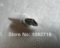 Набор деталей для сборки разъема вилка (штекер, male) micro-USB в белом корпусе: 5 контактов, пайка на кабель, 27mm x 9mm x 5mm.